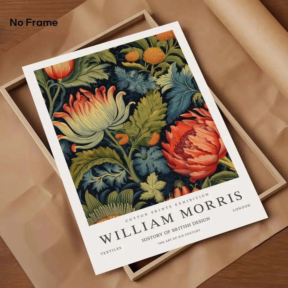 W-William M-Morris art Poster HD Art Mural Wallart Waterproof Vintage Print Decor for Home Decoration DIY Durable