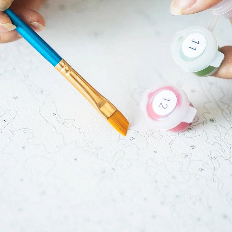 Custom Personalized DIY Paint by Numbers Photo Kit on Canvas