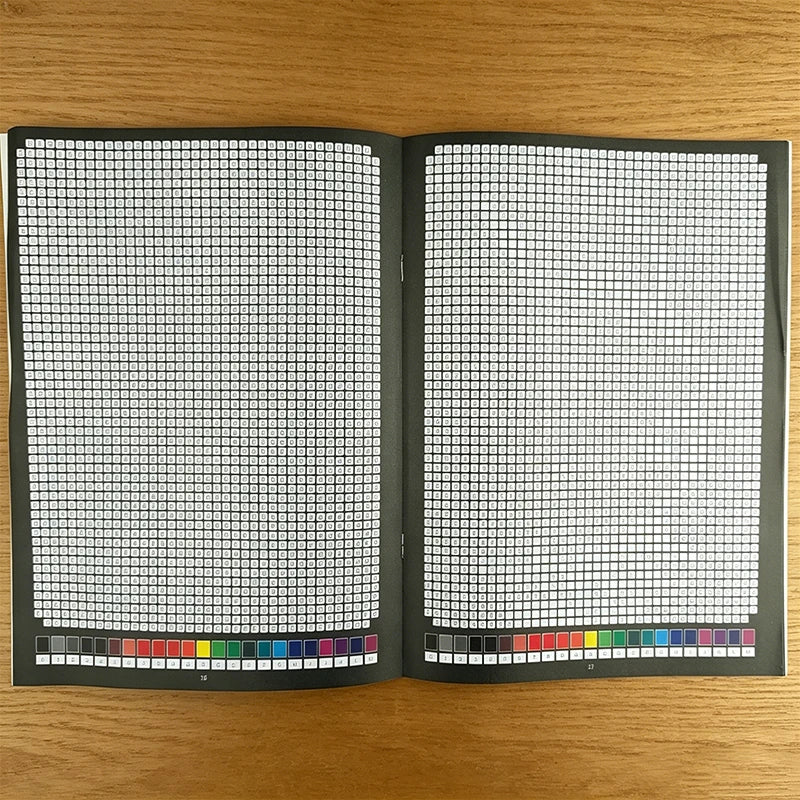 1 Book with 32 Pages of Mysterious Mosaic Numbers and Colors: Pixel Art Masterpieces That Reveal Wildlife, Animals, Portraits, Nature, and Beautiful Landscapes Hidden in Geometry.