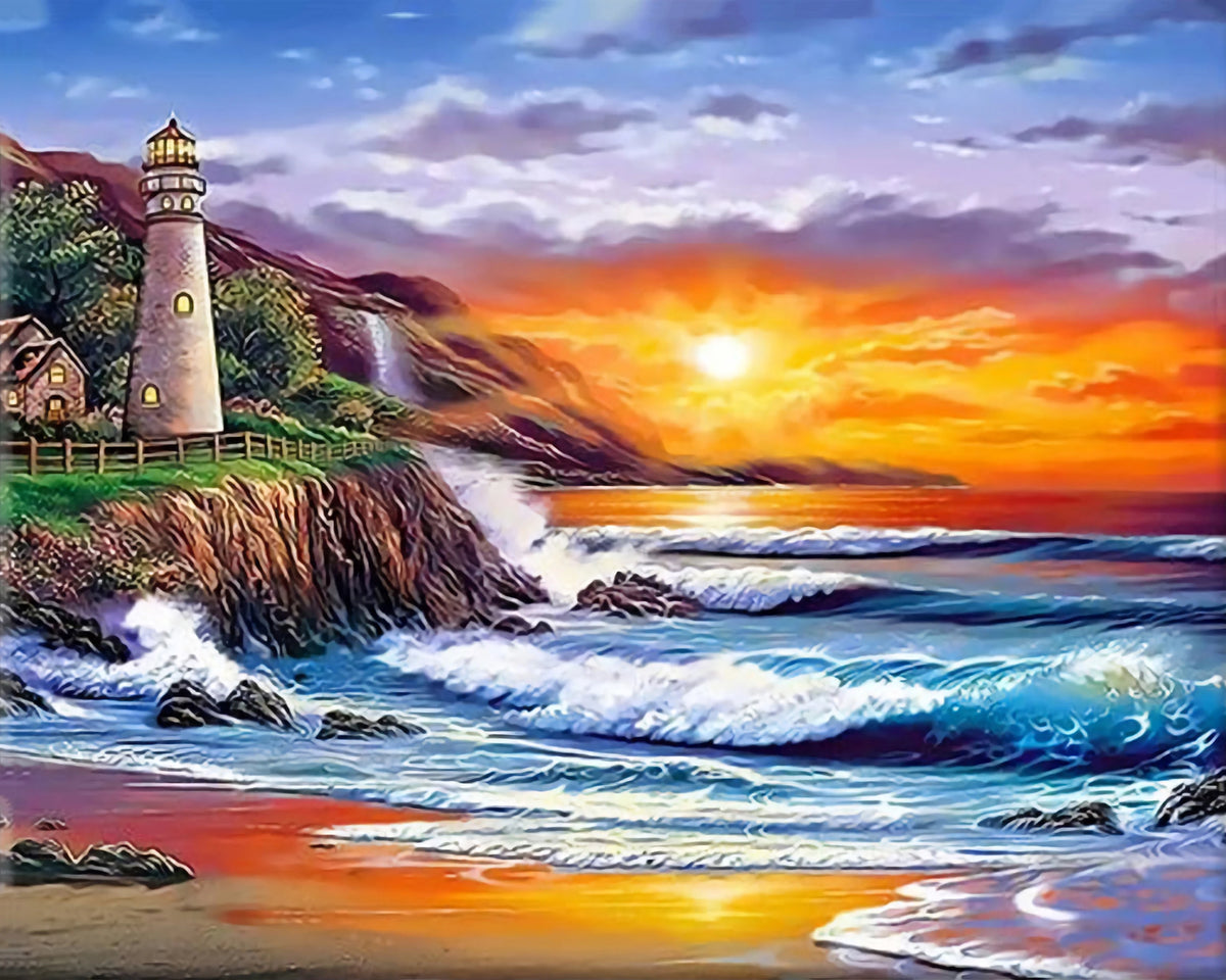 Cafe - Paint by Numbers Kit for Adults，children，Beginner to Advanced NumberOil Paintin ，Home Decor ，DIY Art Scenery Oil Painting 40x50 cm