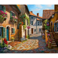 Genie Canvas - PhotoCustom City Oil Painting By Numbers Scenery Adults DIY Kits Paint By Numbers On Canvas Landscape Frameless Home Decoration