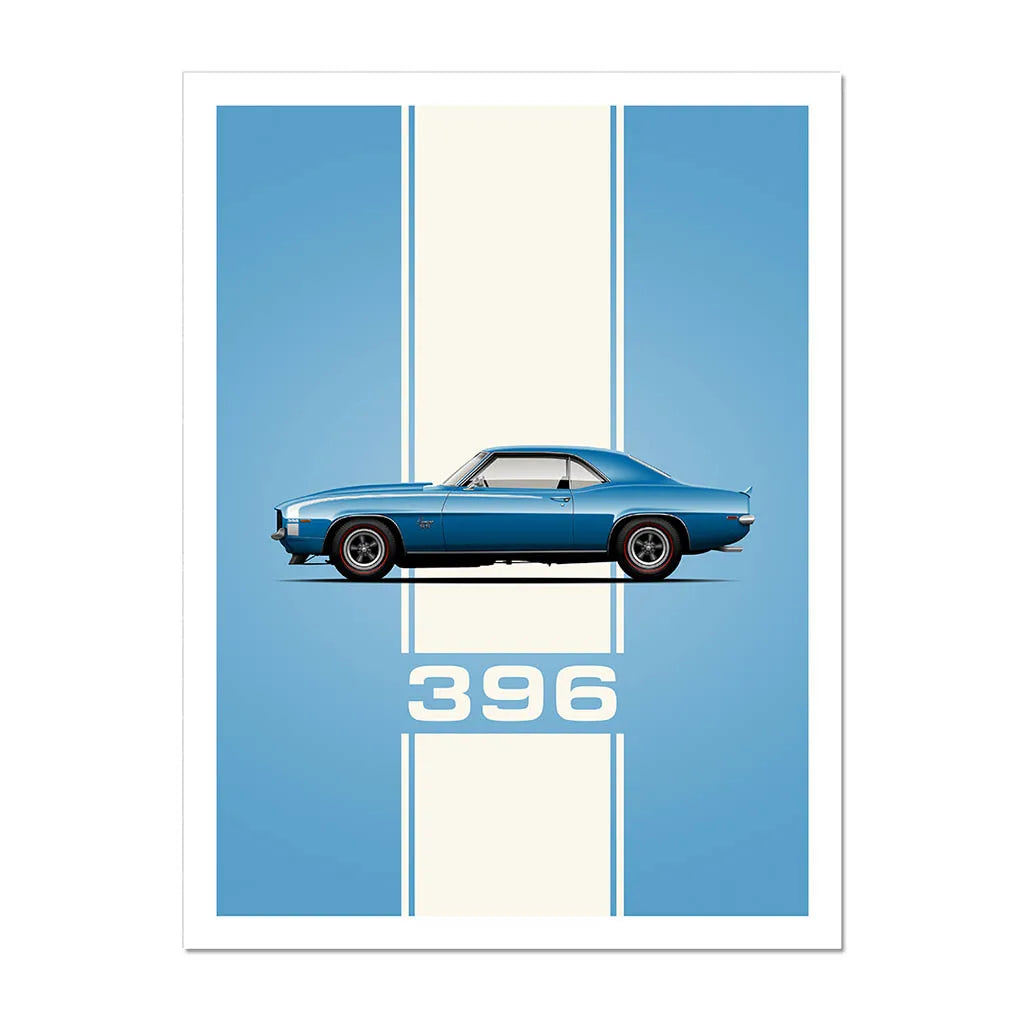 Wall Art Canvas for Home Decoration Cartoon Poster for Living Room Racing Car Picture Painting Vintage Interior Artwork Mural