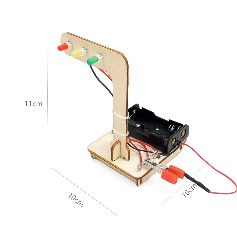 DIY Traffic Lights - Fun Invention Educational Science Toy Learning STEM Education Hand made