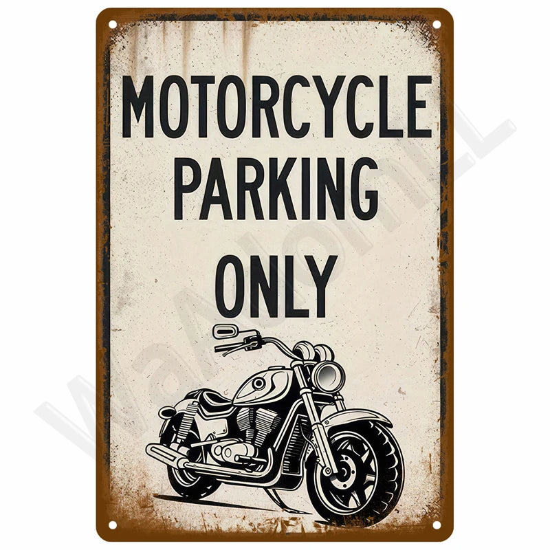Retro Metal Sign Wall Art Mural Aesthetic Room Home Decor Items Poster Vintage Metal Plate Garage Decoration Tin Sign Plates Bar