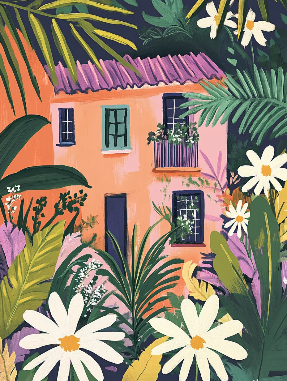 Genie Canvas - Frame Illustration Picture Diy Painting By Numbers For Adults Kits Sunset Acrylic Paint On Canvas For Home Decors Diy Gi