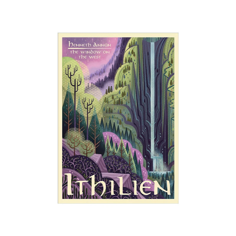 Tolkien Wall Art Canvas Painting Middle Earth Landscape LOTR Posters and Prints Wall Pictures Travel Gift Living Room Home Decor