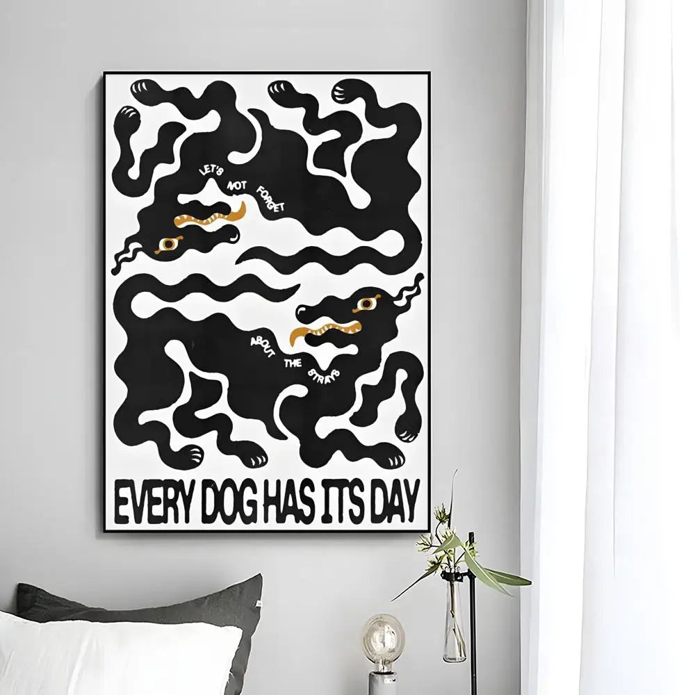 Abstract Wall Art Japan Vintage Koi Canvas Poster HD art sticky wall waterproof home bedroom bar aesthetic decoration