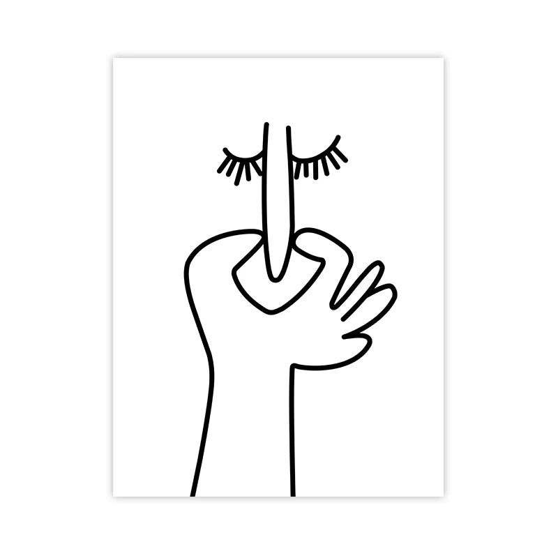 Funny Bathroom Wall Art Prints Black and White Minimalist Toilet Posters Canvas Painting Bathroom Wall Decoration Pictures