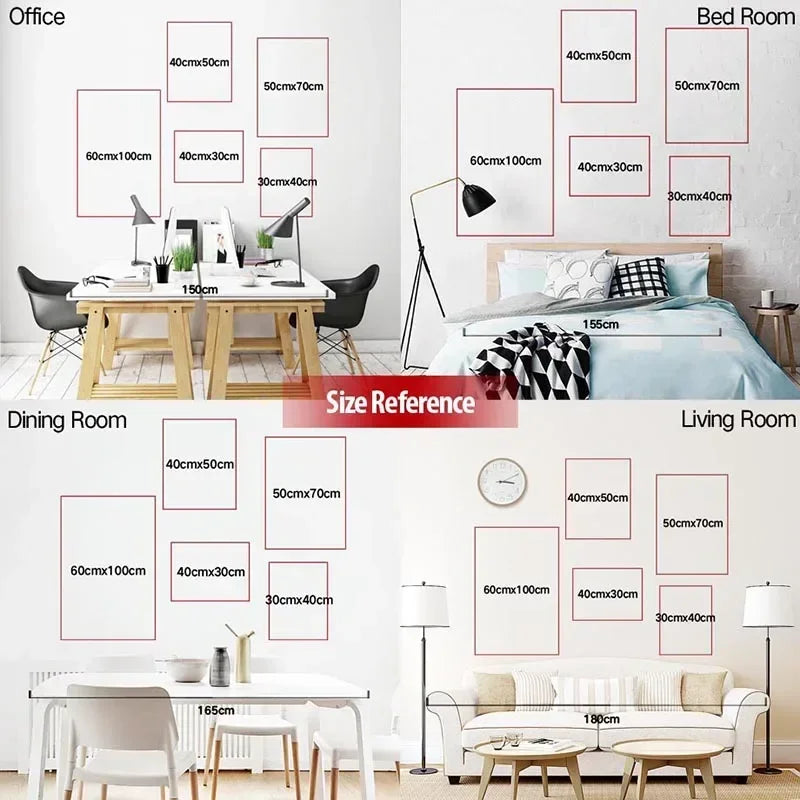 DO NOT Overthink Typography Poster Quotes Wall Art Canvas Painting Posters Prints Mid Century Animal Wall Art for Home Decor