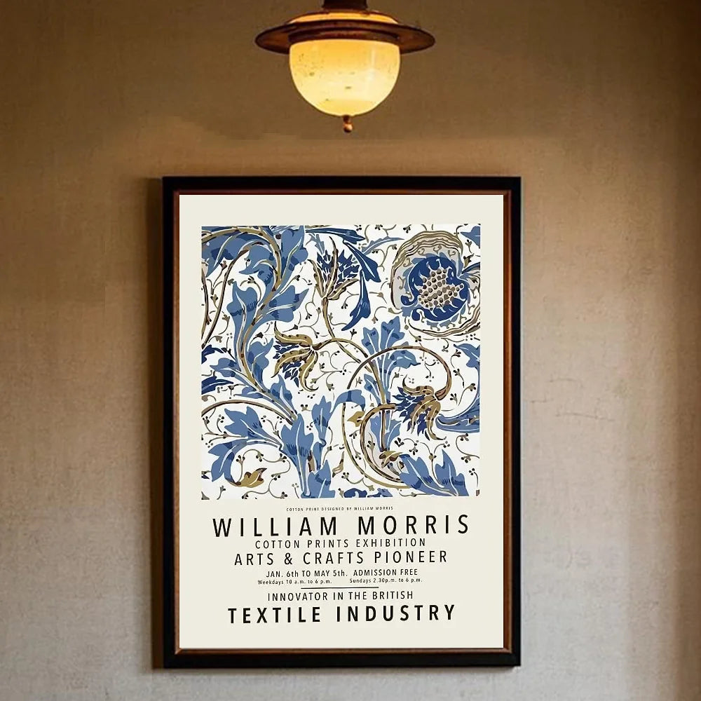 William Morris art Poster HD art sticky wall waterproof home living room bedroom bar aesthetic decoration