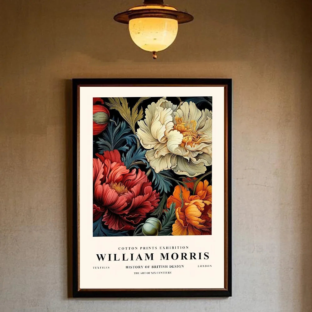 William Morris art Poster HD art sticky wall waterproof home living room bedroom bar aesthetic decoration