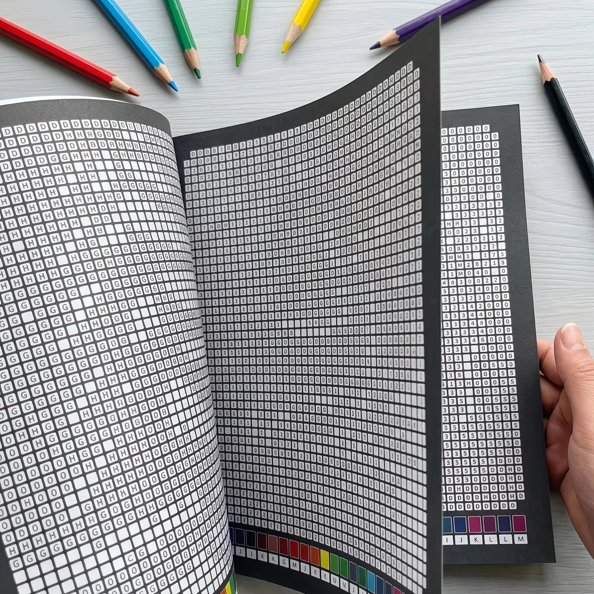 Mystery Mosaics Color by Number Coloring Book 32 Pages Pixel Art Activity Book for Adult Stress Relief Creative Drawing Workbook