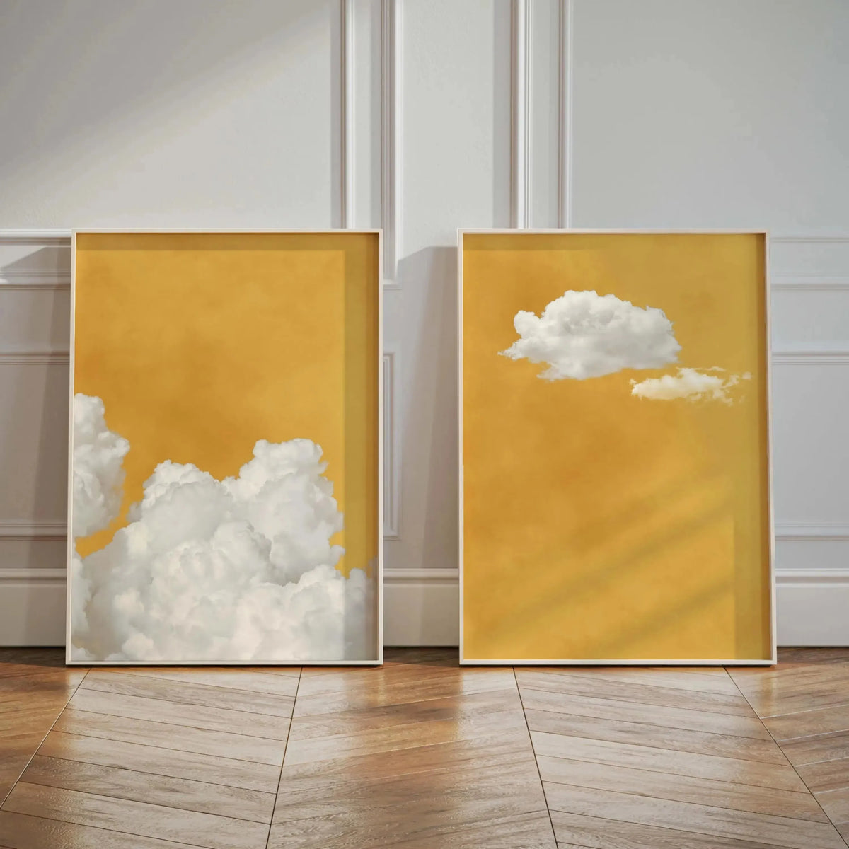 Abstract Blue Cloud Wall Art Poster Minimalist Sky Maximum Compromise Canvas Printmaking for Modern Living Room Home Decor Gifts
