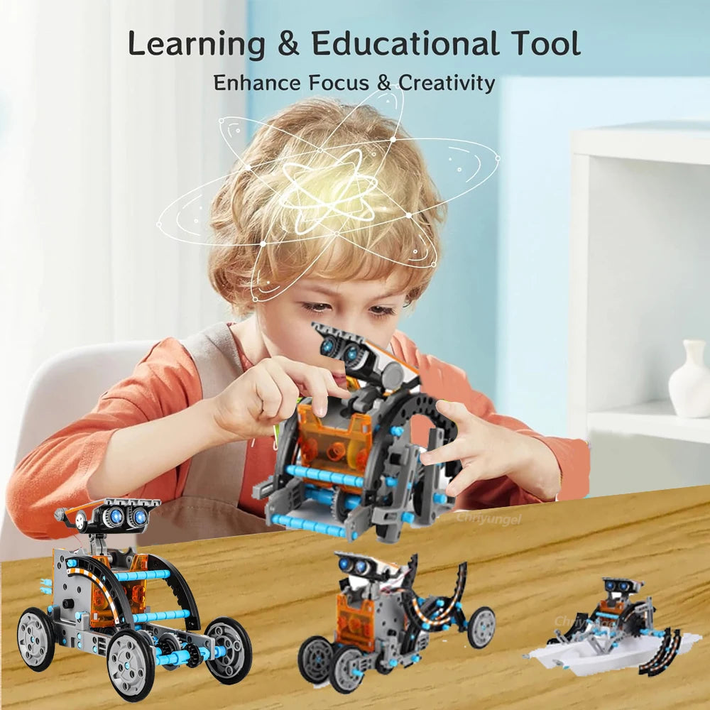 12-in-1 STEM Robot Building Kit