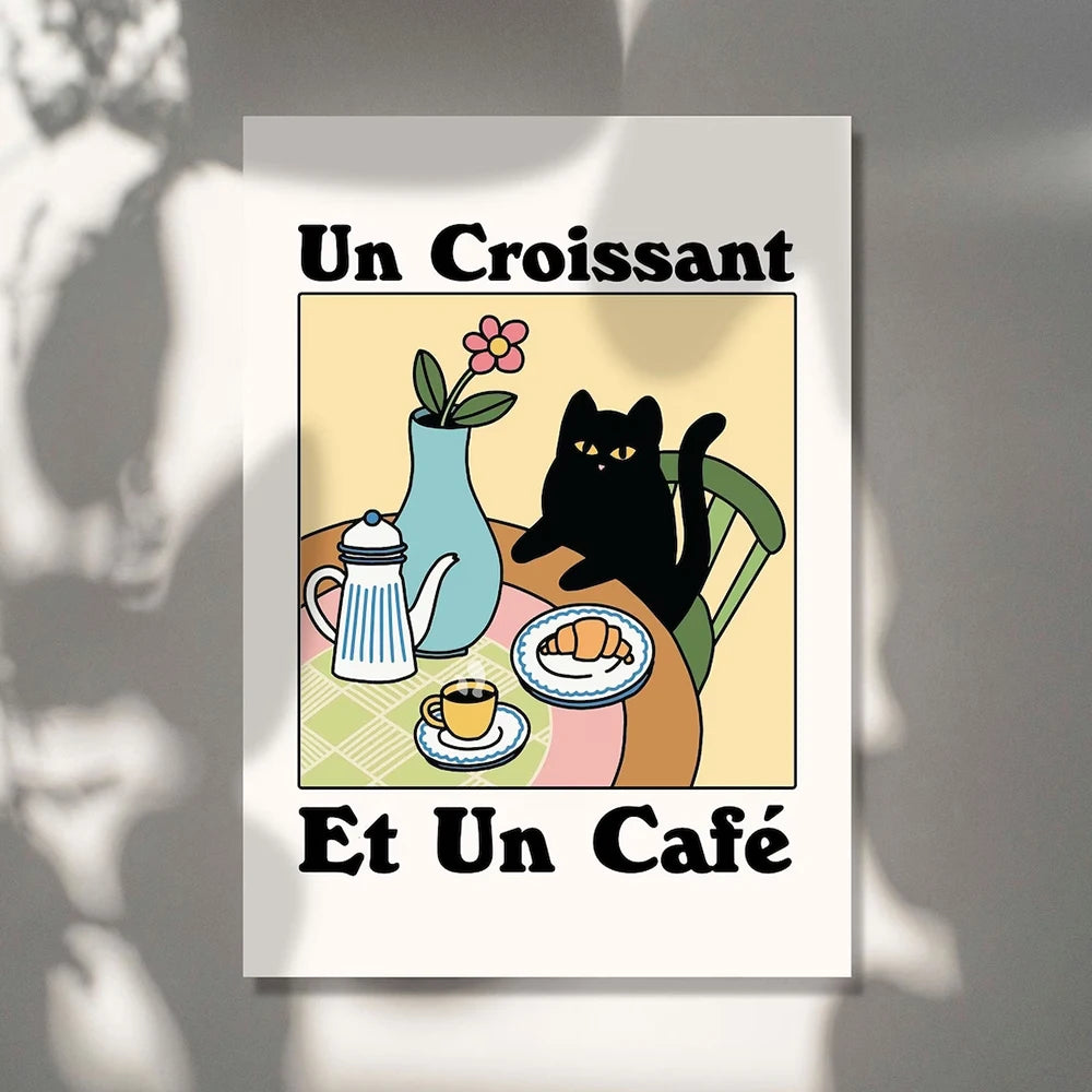 Wash Your Plttle Paws Bathroom Black Cat Wall Art Prints Canvas Painting Poster Picture For Living Bed Room Home Decor