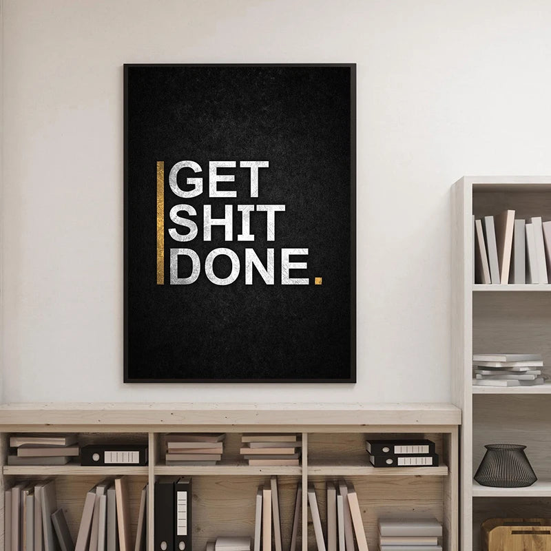 No Excuses Motivational Poster The Cost of Success Quote Canvas Painting Print Wall Art Picture for Living Room Home Decor