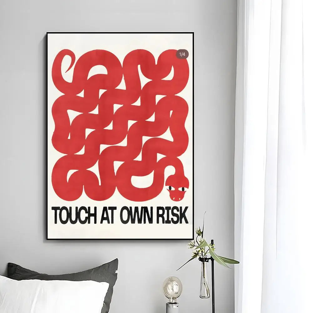 Abstract Wall Art Japan Vintage Koi Canvas Poster HD art sticky wall waterproof home bedroom bar aesthetic decoration