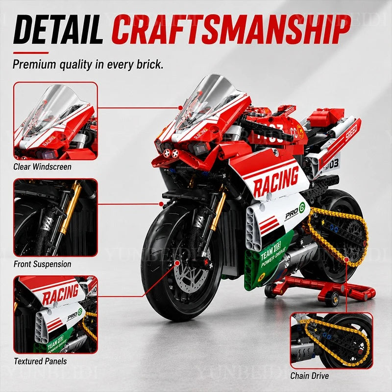 Motorcycle Building Block Set