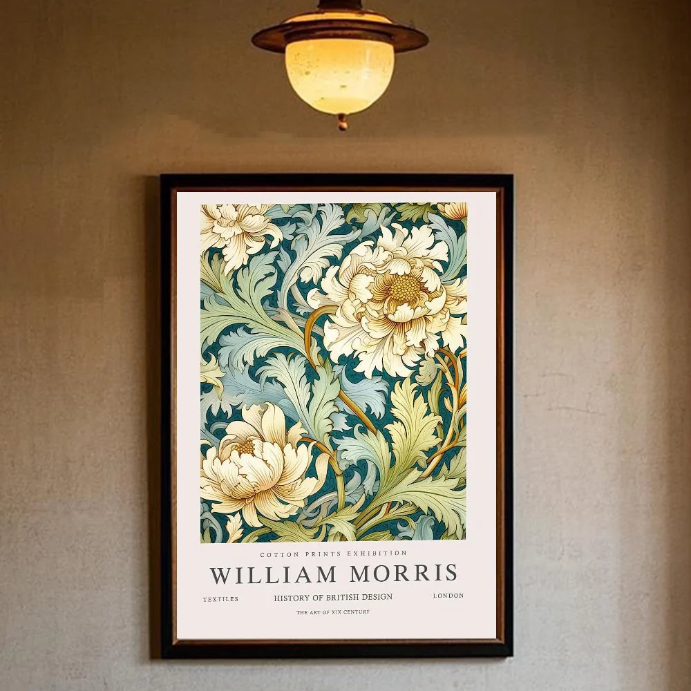 William Morris art Poster HD art sticky wall waterproof home living room bedroom bar aesthetic decoration