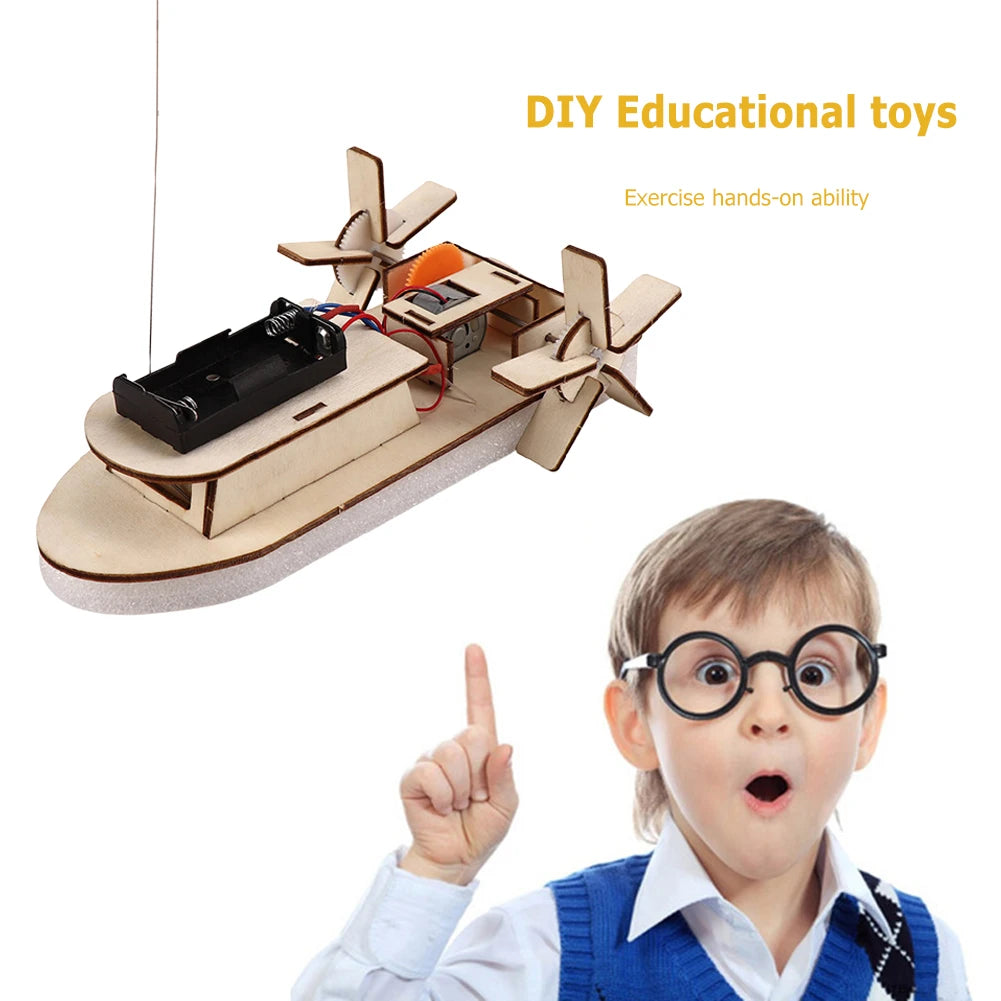Wooden Boat Model STEM Kit