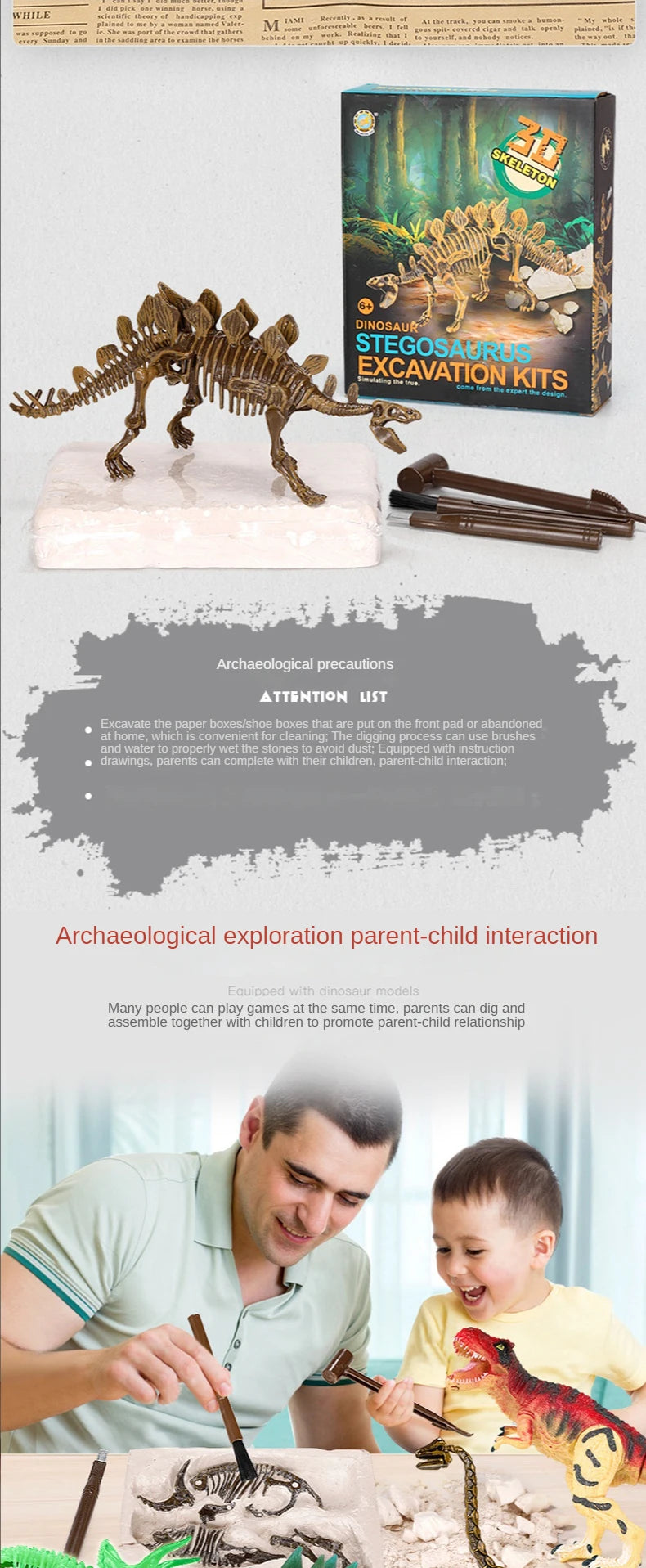 Dinosaur Fossil Excavation Kit