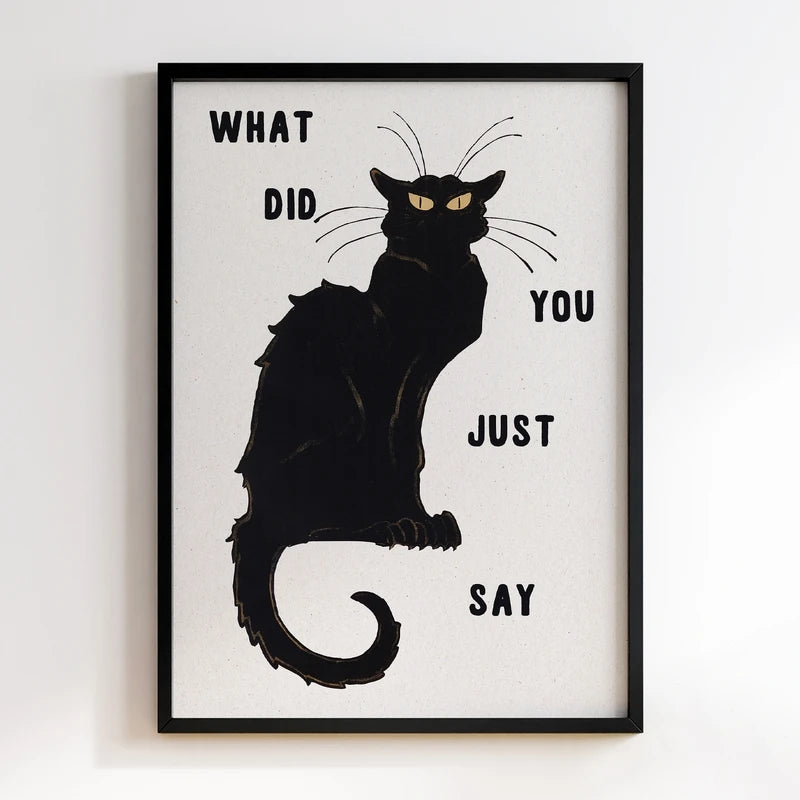 DO NOT Overthink Typography Poster Quotes Wall Art Canvas Painting Posters Prints Mid Century Animal Wall Art for Home Decor
