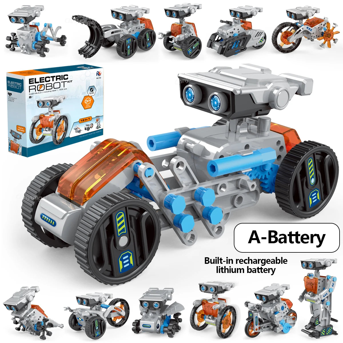 12-in-1 STEM Robot Building Kit