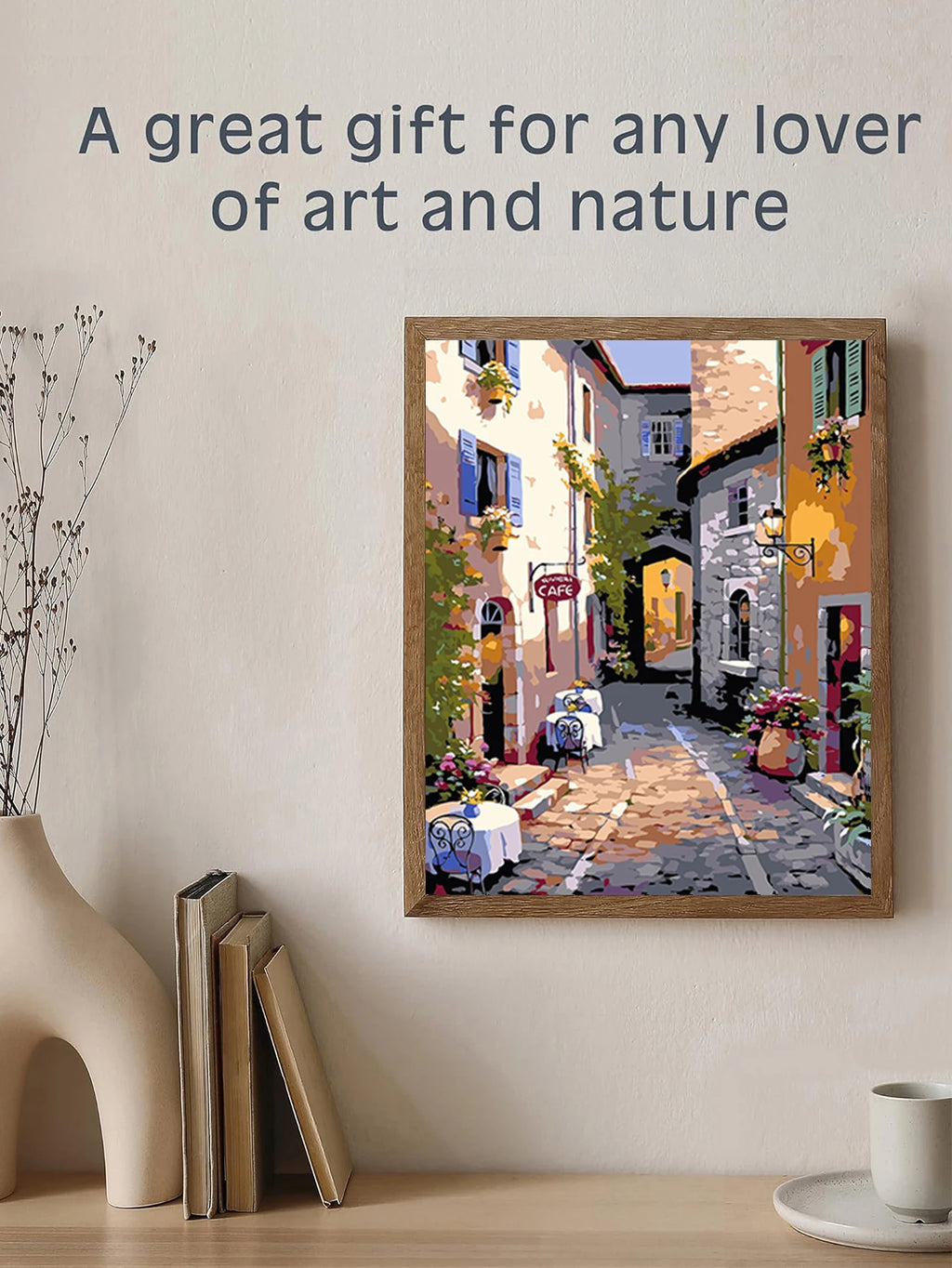 Roses and Beach -  Paint by Numbers Kit for Adults，children，Beginner to Advanced NumberOil Paintin ，Home Decor ，DIY Art Scenery Oil Painting 40x50 cm