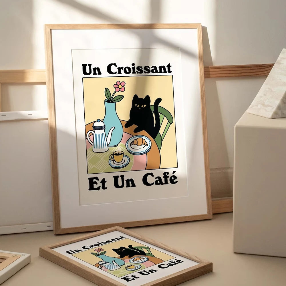 Wash Your Plttle Paws Bathroom Black Cat Wall Art Prints Canvas Painting Poster Picture For Living Bed Room Home Decor