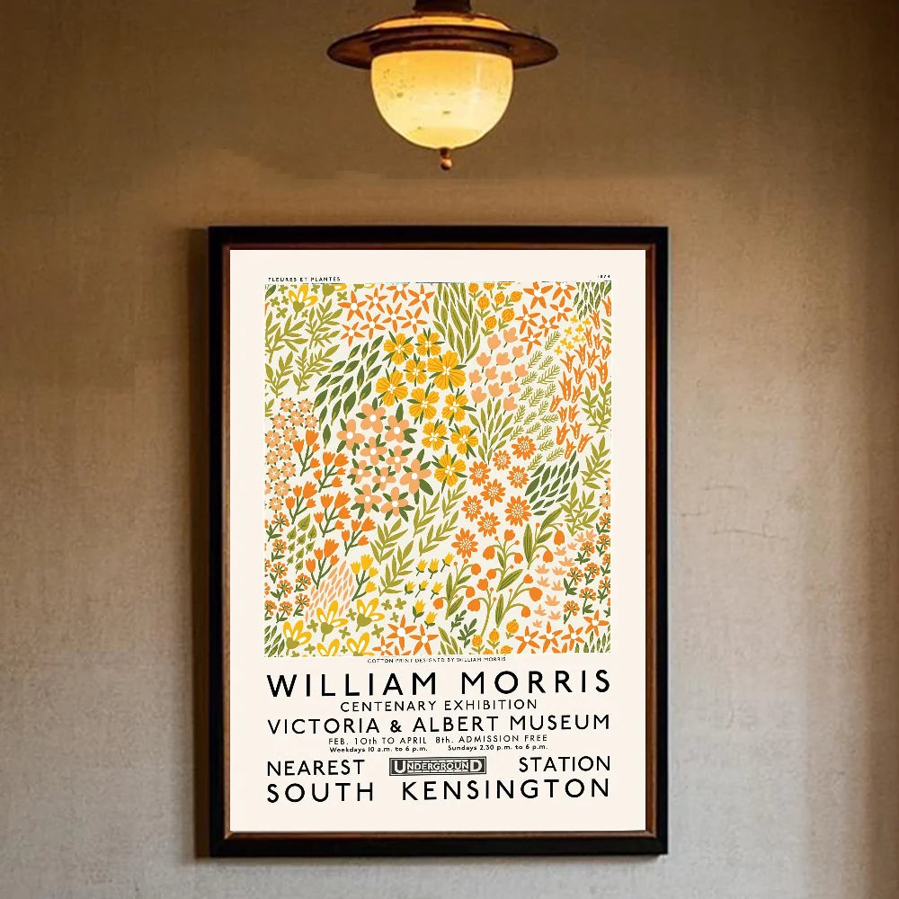 William Morris art Poster HD art sticky wall waterproof home living room bedroom bar aesthetic decoration
