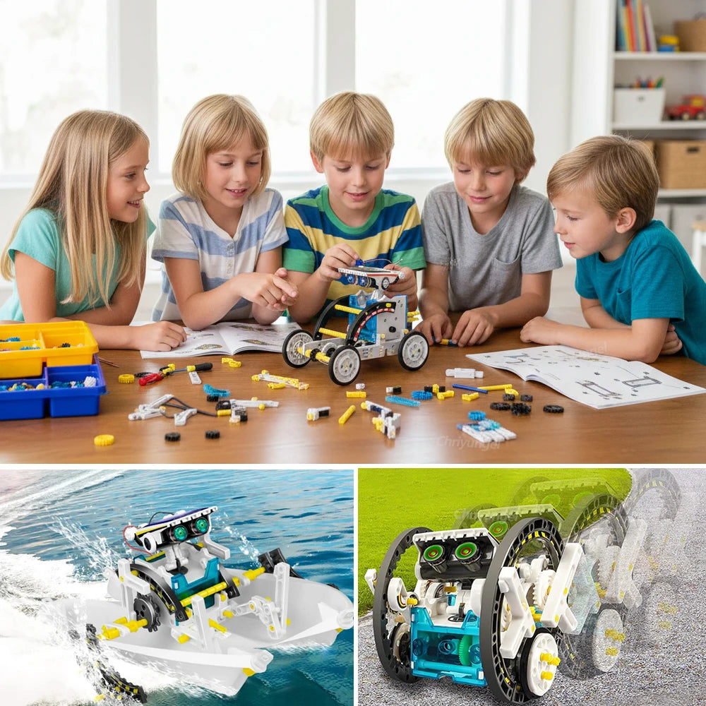 12-in-1 STEM Robot Building Kit