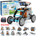 Solar Robot - STEM Kit Educational Toy DIY Science Experiment Technological Gadgets Electric Solar Robots for Kids - Grey Solar