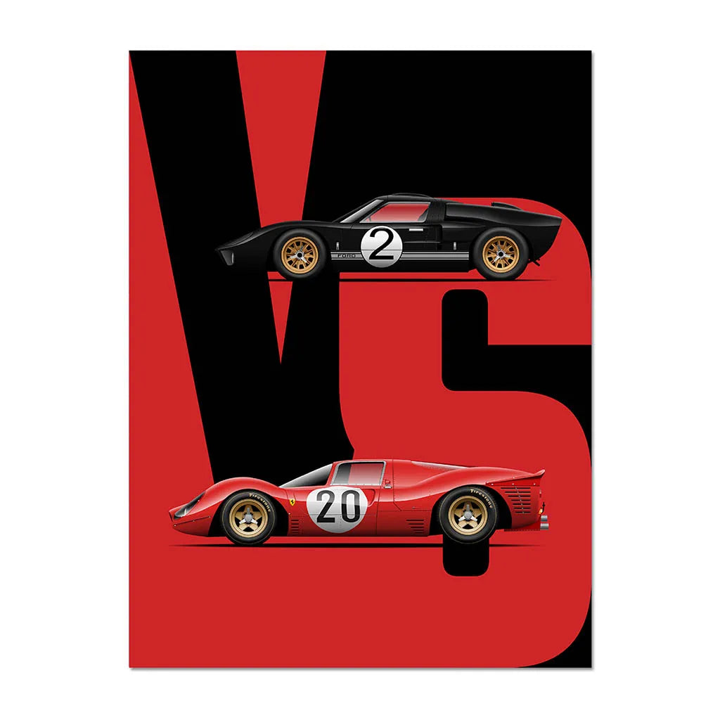 Wall Art Canvas for Home Decoration Cartoon Poster for Living Room Racing Car Picture Painting Vintage Interior Artwork Mural