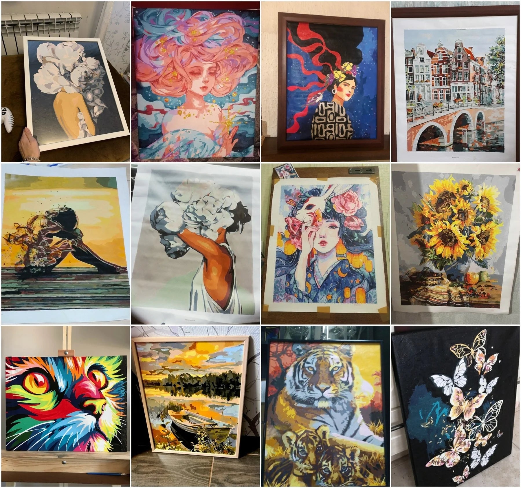 HUACAN Custom Photo Paint By Numbers Couple Lovers Hand Painting Art Home Decoration