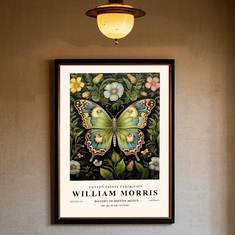 William Morris art Poster HD art sticky wall waterproof home living room bedroom bar aesthetic decoration