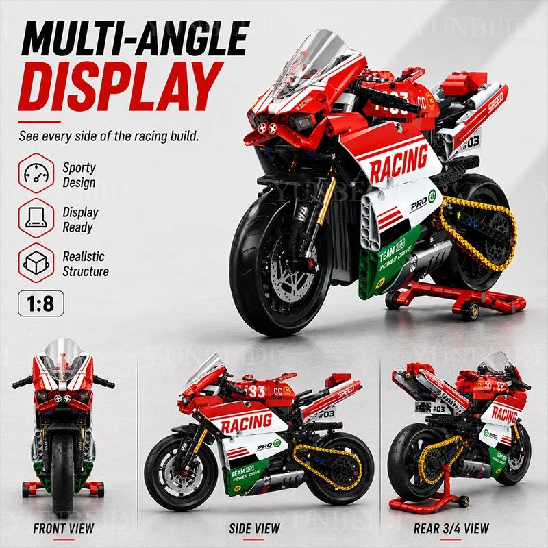Motorcycle Building Block Set