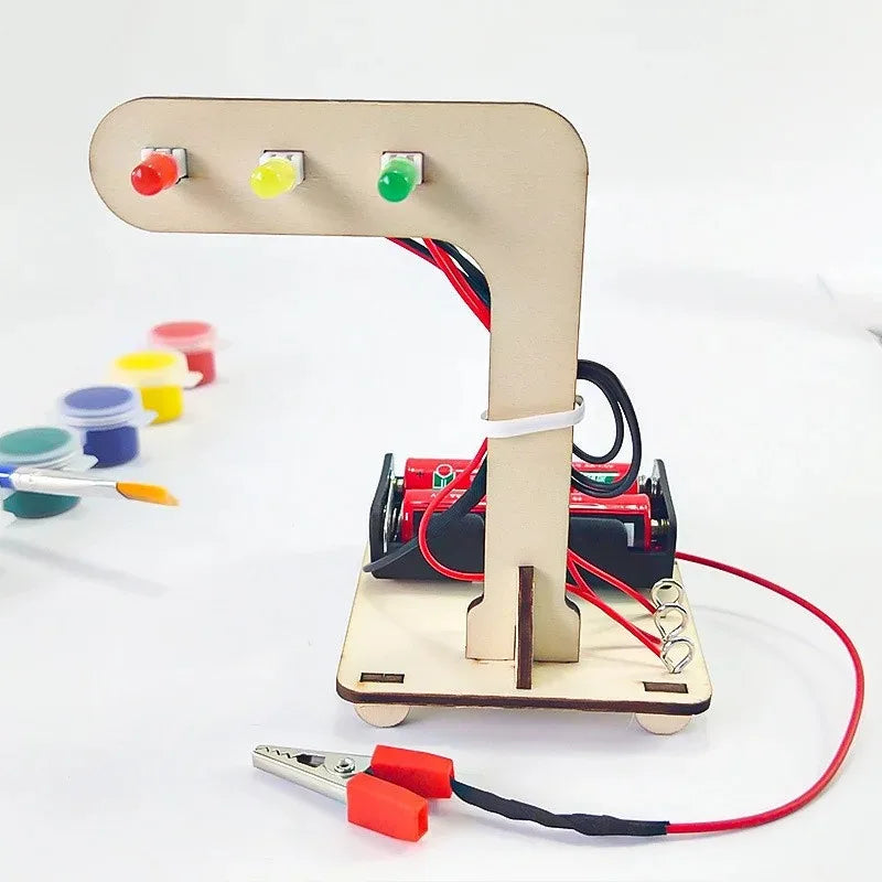 DIY Traffic Lights - Fun Invention Educational Science Toy Learning STEM Education Hand made