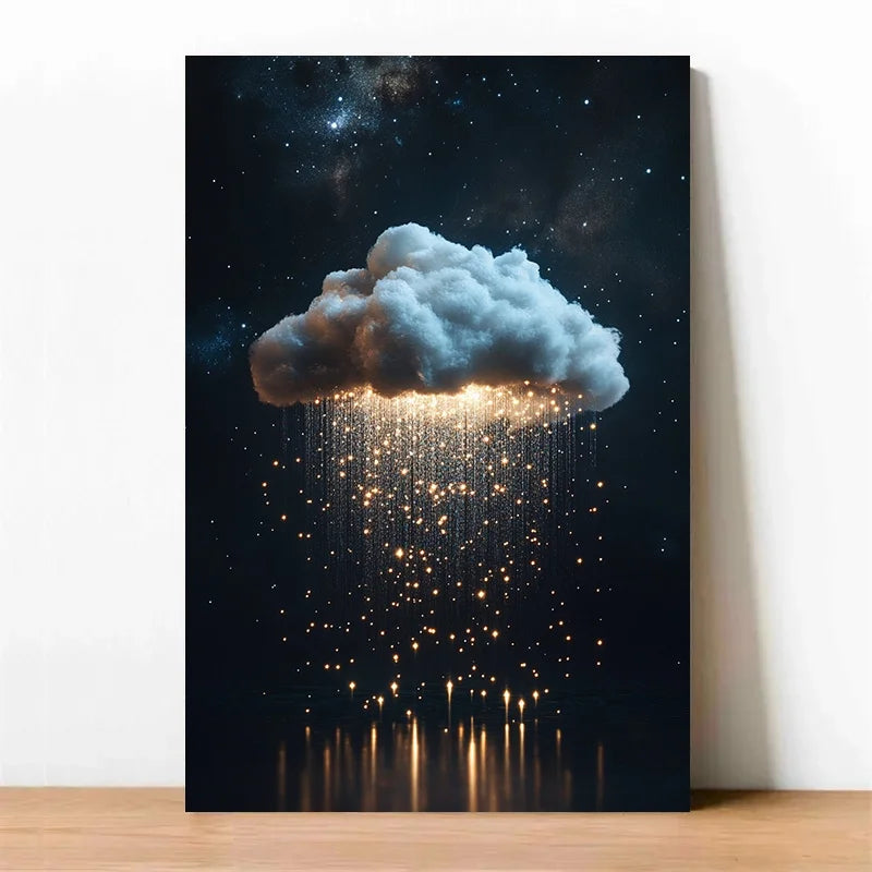 Modern Minimalist Abstract Cloud Wall Art, Suitable for Living Rooms and Bedrooms, Housewarming Gifts or Art Decoration Posters