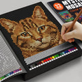 Mystery Mosaics Color by Number Coloring Book 32 Pages Pixel Art Activity Book for Adult Stress Relief Creative Drawing Workbook
