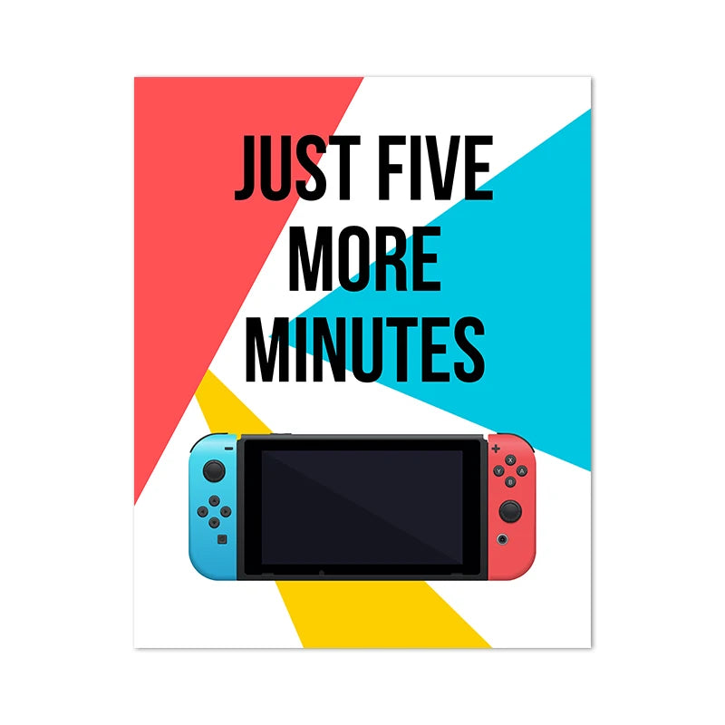 Video Game Wall Art Canvas Posters Prints Gaming Room Decor , Video Game Party Art Painting Pictures Boys Room Wall Decoration