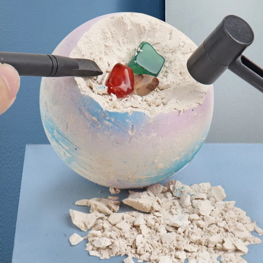 Science Educational Explore Planet Dig Kit Kids Excavation Toys Mining Kit Crystals  Mega Gemstone Education Excavation Kit