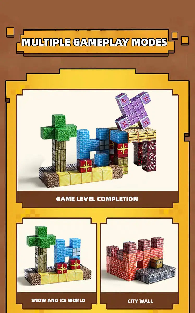Montessori Magnetic Building Blocks