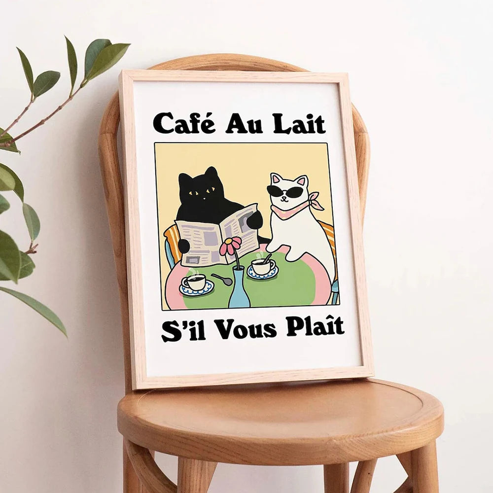 Wash Your Plttle Paws Bathroom Black Cat Wall Art Prints Canvas Painting Poster Picture For Living Bed Room Home Decor