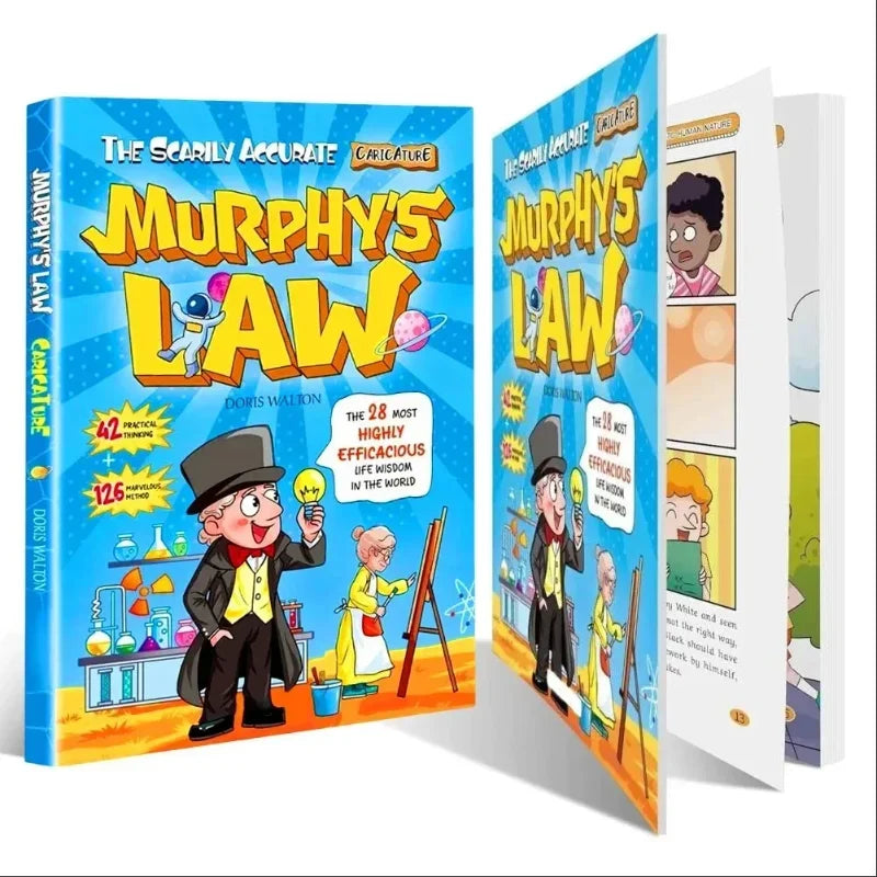 Kids Popular Science 2-Book Set: Funny Comic & 100,000 Whys Storybook, Hardcover Educational Children Extracurricular Gift