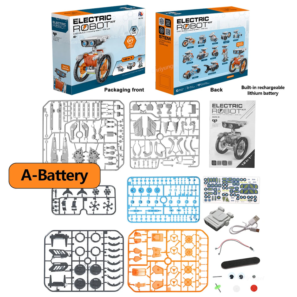 12-in-1 STEM Robot Building Kit