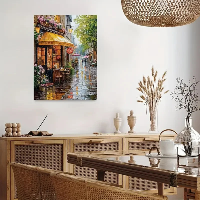 French Café - Paint by Numbers Kit for Adults