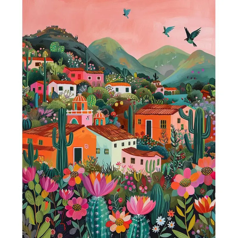 Genie Canvas - PhotoCustom City Oil Painting By Numbers Scenery Adults DIY Kits Paint By Numbers On Canvas Landscape Frameless Home Decoration