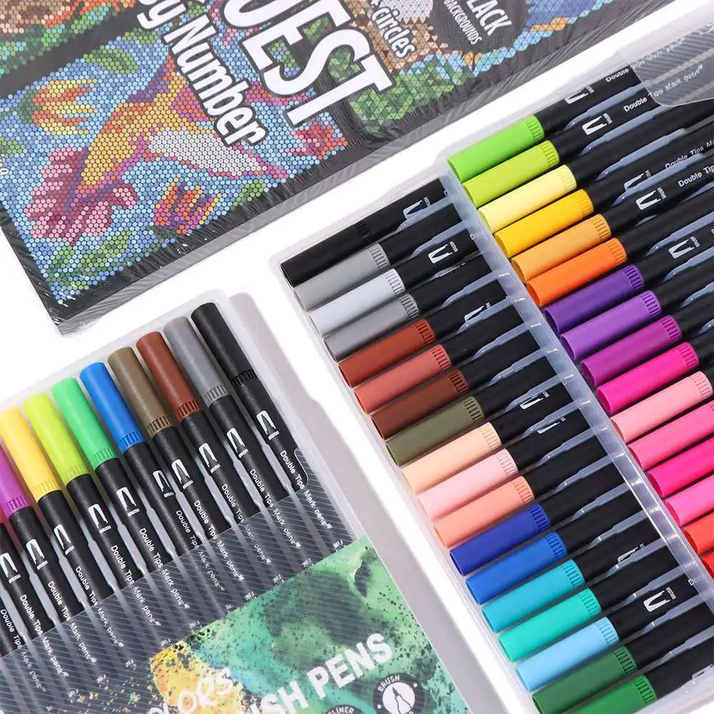 Cartoon Activity Color Painting Book Educational DIY Paint By Numbers Digital Filling Create Stunning Artworks