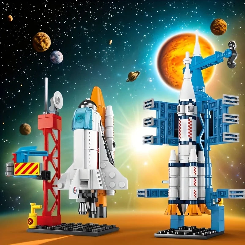 Space Rocket Building Blocks