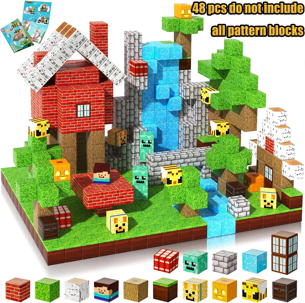Magnetic Building Blocks - Mine Craft World - Mine